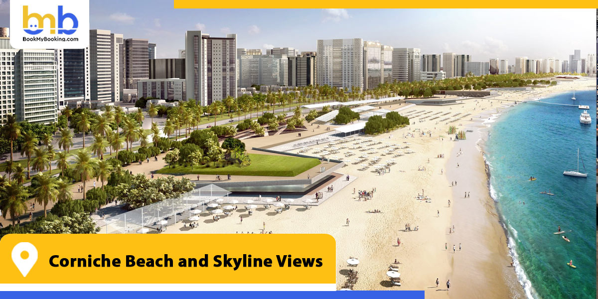 corniche beach and skyline views from bookmybooking