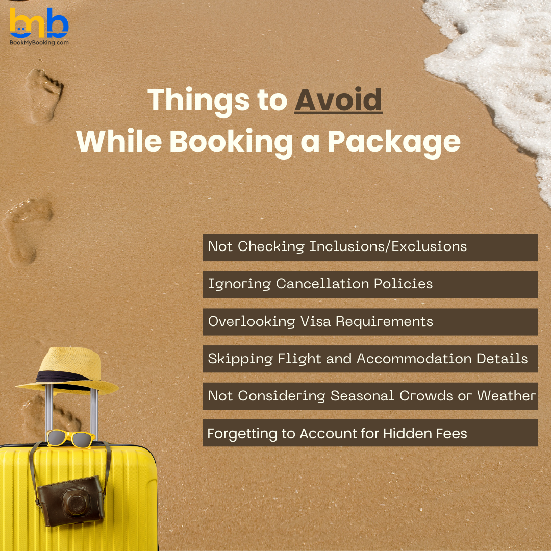 things to avoid while packing for vacation from bookmybooking